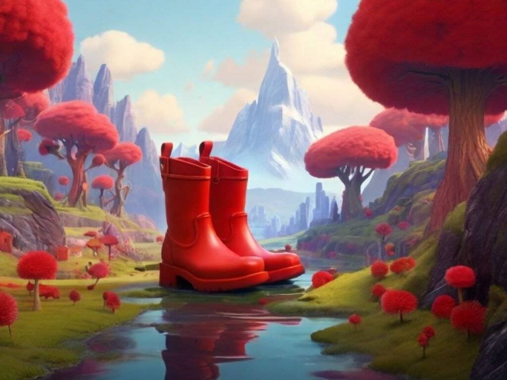 Big Red Boots by MSCHF