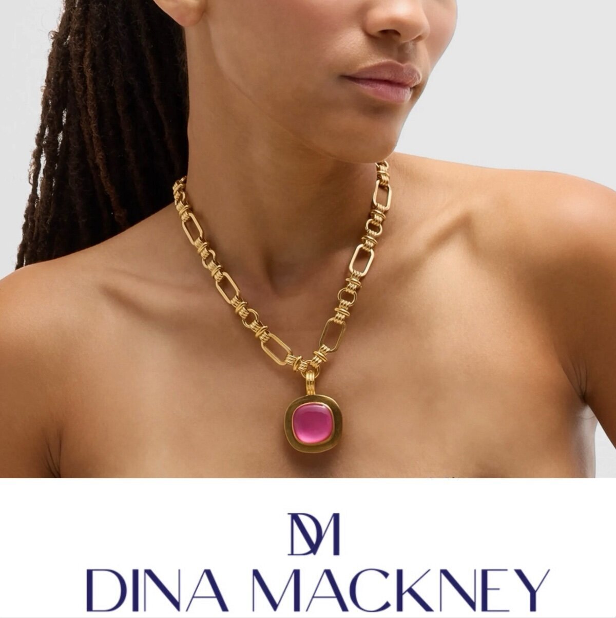 Dina Mackney Pippa Pink Triplet Necklace