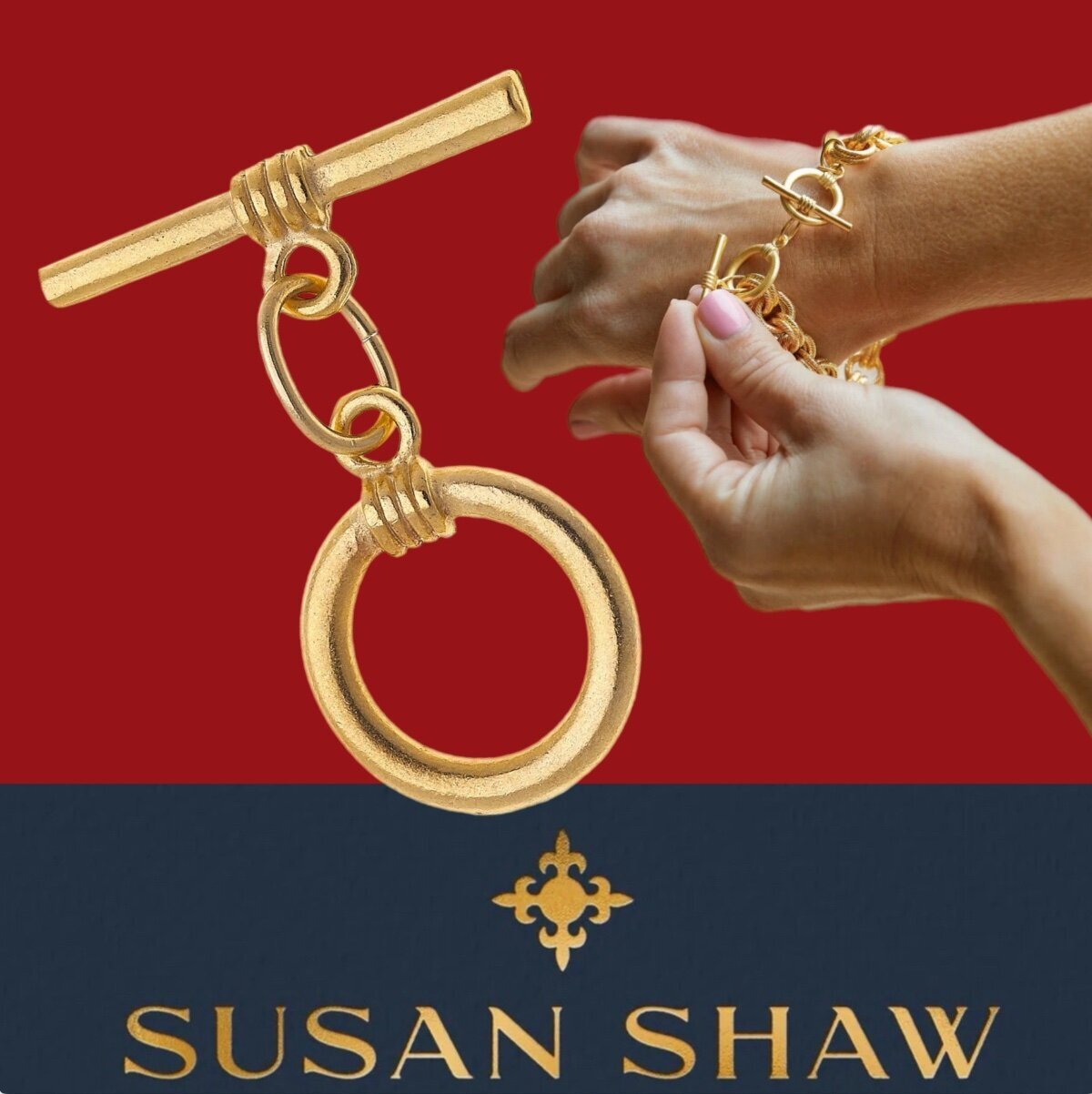 Susan Shaw 24k Gold Toggle Extender