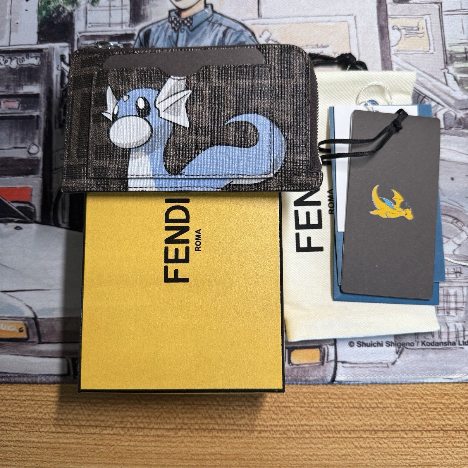 Fendi Pokémon Wallet – Mini Dratini Card Holder