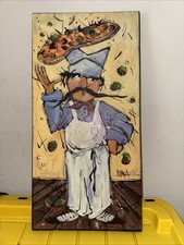 Oil Painting Pizza Chef Wall Art by Joanna