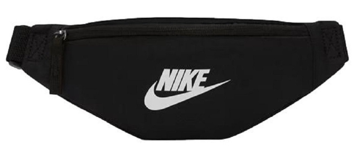 Nike Heritage Black Crossbody Bum Bag with Zip Pocket
