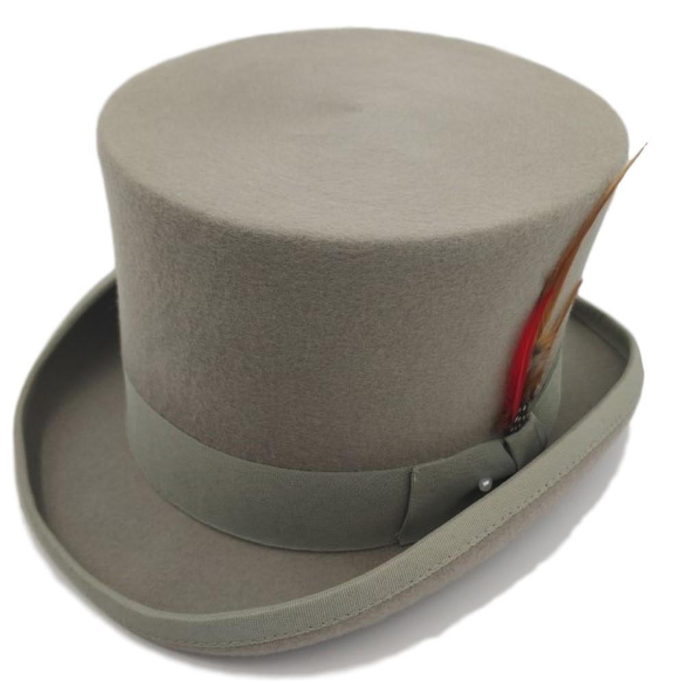 Handmade 100% Wool Top Hat for Weddings and Formal Events