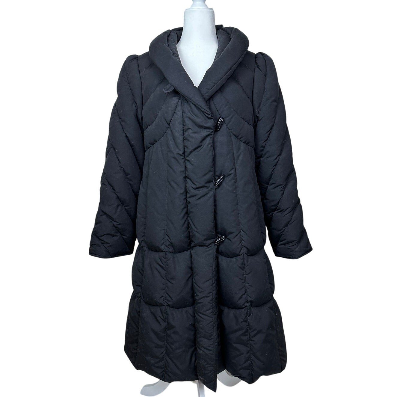 Snowbird Denver Women’s Black Long Down Puffer Overcoat