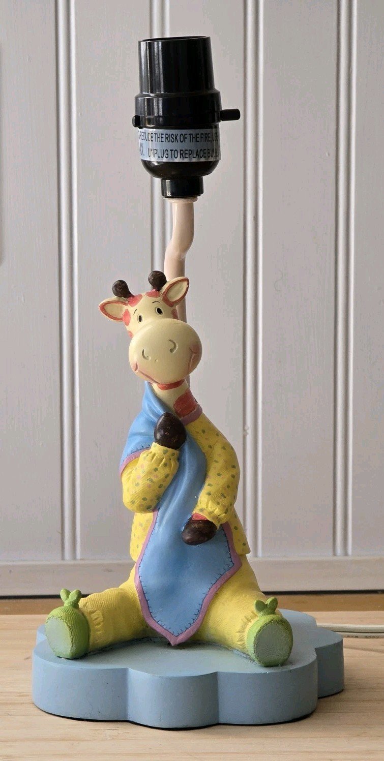 Giraffe In Pajamas Nursery Lamp, Safari Theme