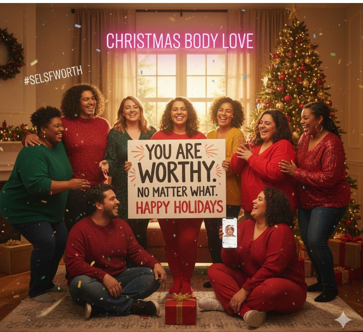 Christmas Body Positivity Message