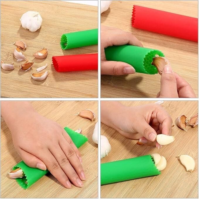 Easy Peel Silicone Garlic Peeler 4 Pack