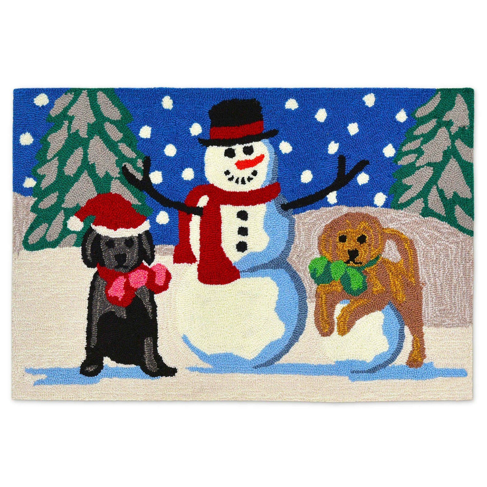 Snow Puppies Winter Door Mat 20x30