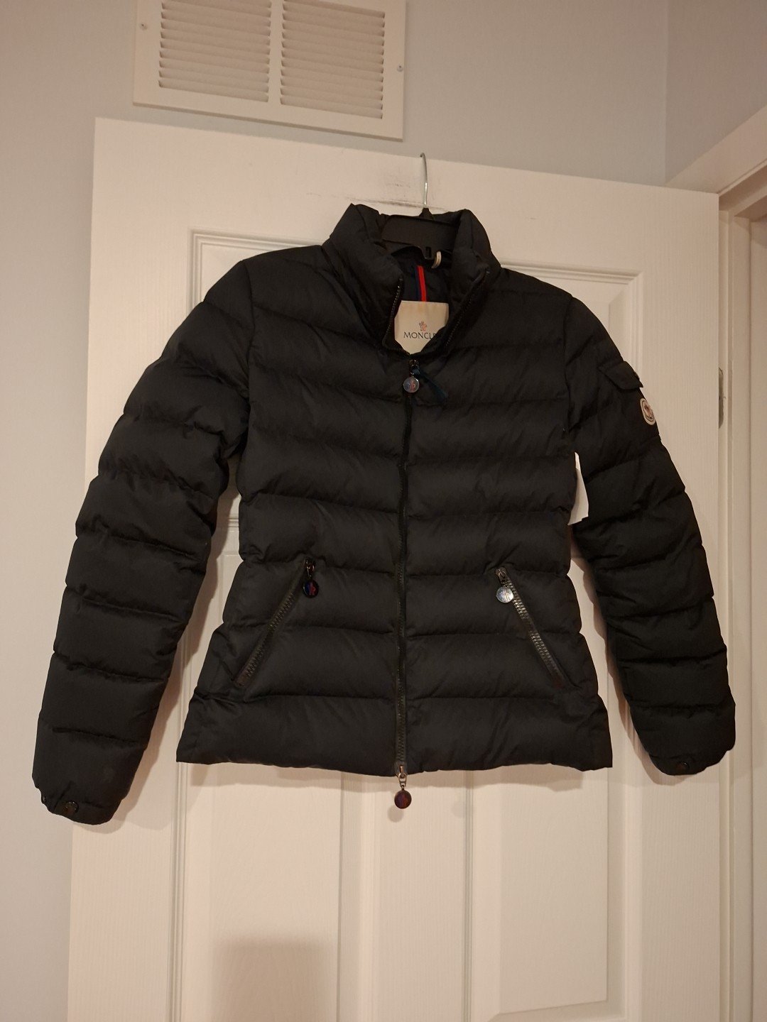 Black Down Puffer Jacket by Moncler