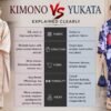 Kimono vs Yukata